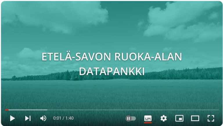 Etelä-Savon ruoka-alan tilastot datapankissa